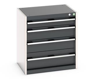Cabinet consists of 1 x 100mm, 2 x 150mm and 1 x 200mm high drawers 100% extension drawer with internal dimensions of 525mm wide x 400mm deep. The drawers... Bott Drawer Cabinets 525 Depth with 650mm wide full extension drawers